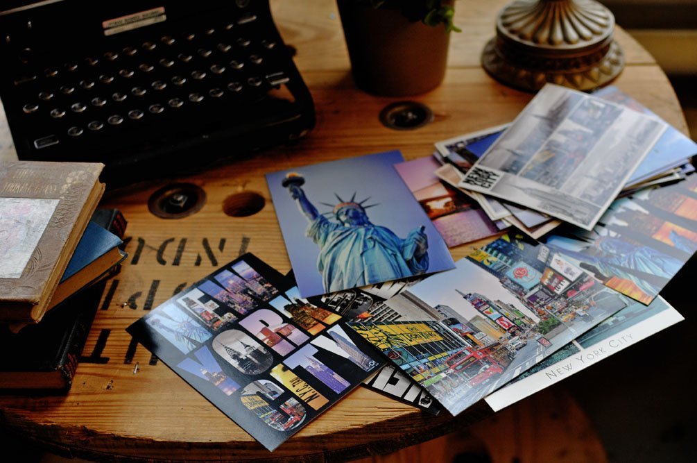 Amazon | NYC New York コレクターフォトポストカード 5インチ x 7